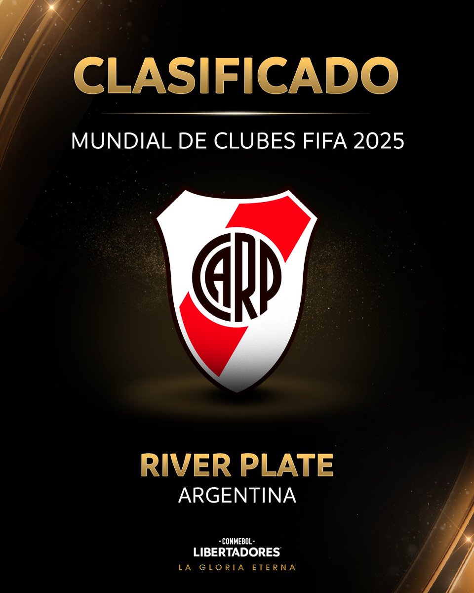 ⚪🔴 ¡Clasificado! @RiverPlate se aseguró un lugar en el Mundial de Clubes 2025. 🏆 CONMEBOL #Libertadores #GloriaEterna