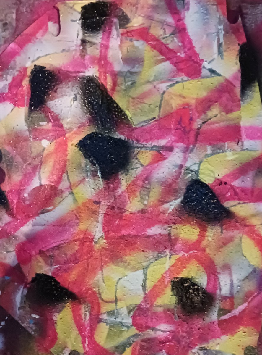 Tuesday's spraypaint by me Titled gustava guava lava . #almonessonart #diggitteedesigns #spraypainter #spraypaintart #newjerseyartist #artistonfacebook #contemporaryart #artist #abstractart #art #artgallery #tuesday #tuesdaymotivation #tuesdaymood #ModernArt