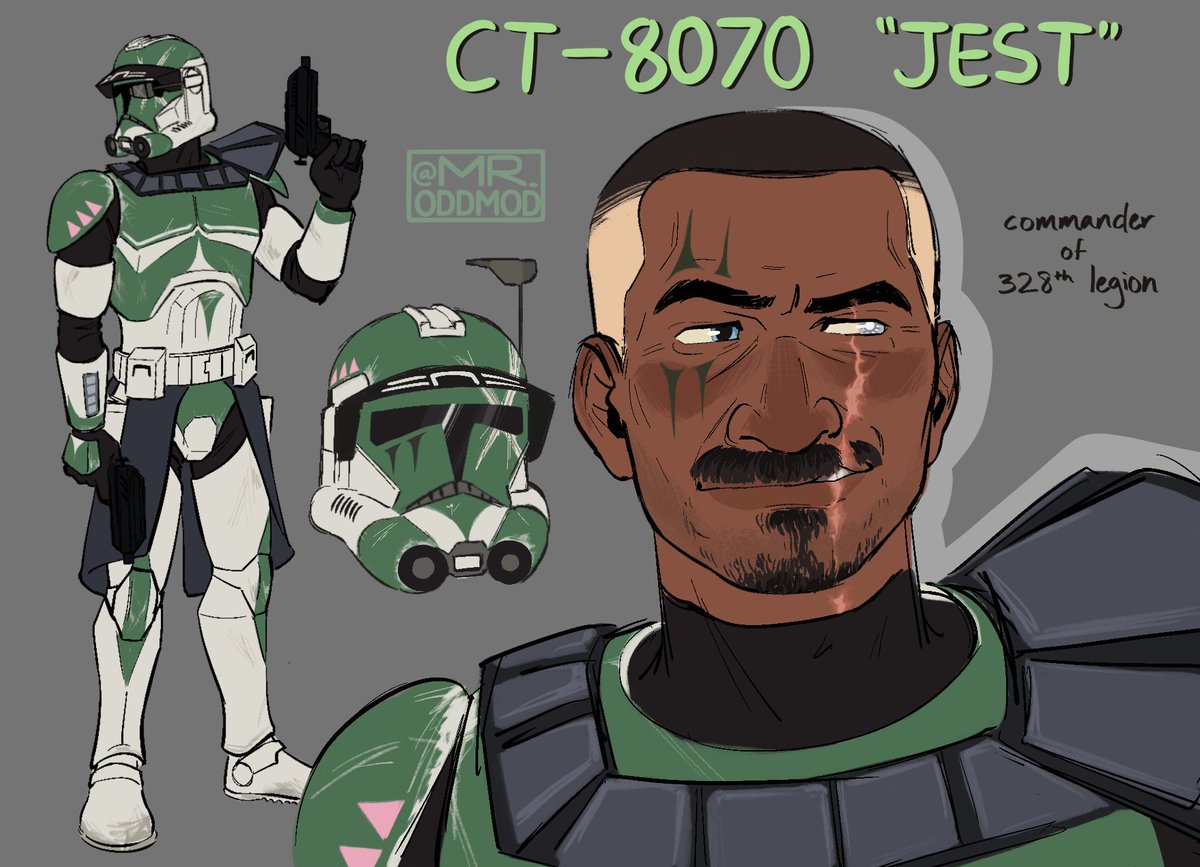 meet my first clone oc, commander jest! i’ll answer questions if you have em :)) #starwars #theclonewars