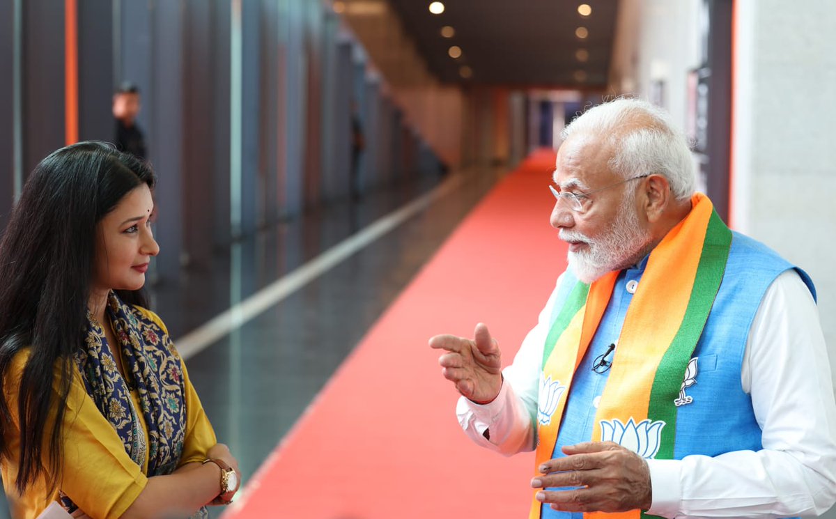 A memorable interview with the PM of Bharat @narendramodi .