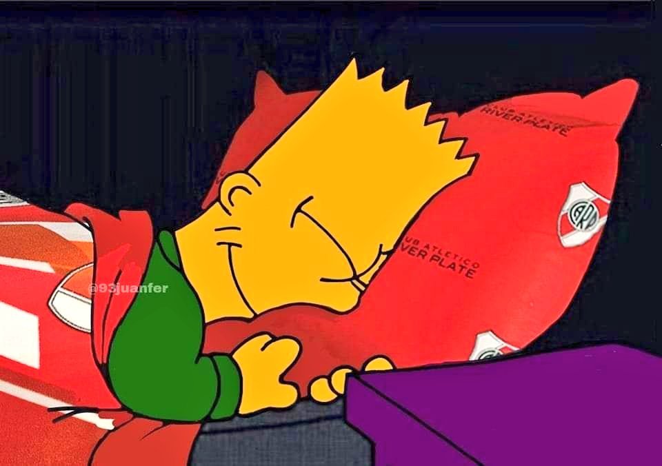 Gano River y estamos en octavos de Libertadores, hoy se duerme asi.