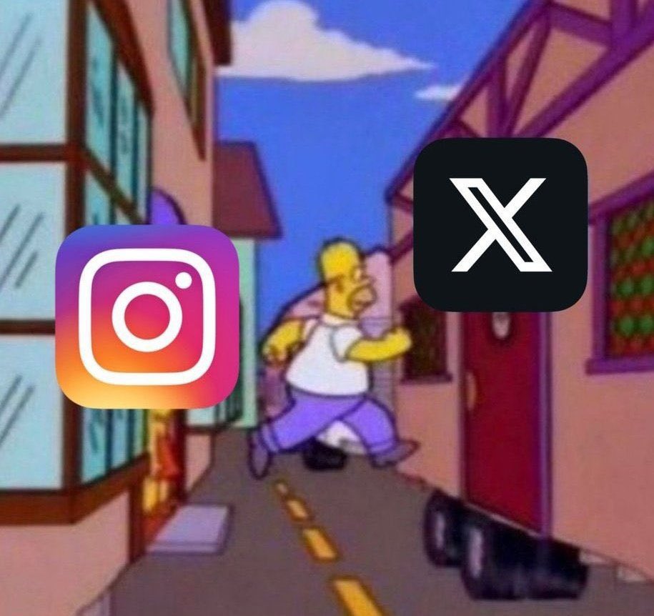 Con la caída de Instagram estoy así
