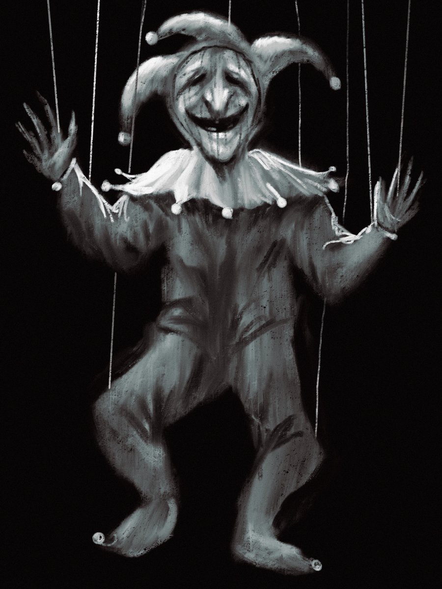 Some more concept sketches for Tarot, this time for The Fool! I had a lot of fun with this weirdo, and we spent a lot of time debating whether to have him remove his mask. Some of the earlier concepts went with a more living wooden puppet concept!