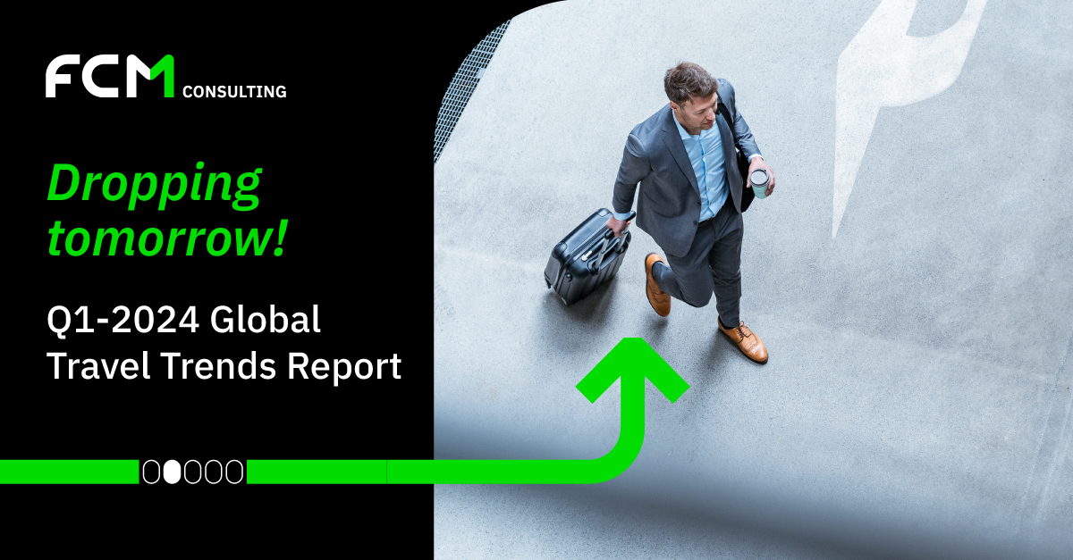 Your ultimate guide to 2024 travel trends is landing tomorrow. Subscribe today to get your free copy of FCM Consulting’s Q1-2024 Global Travel Trends Report delivered to your inbox. okt.to/JNystl #FCMConsulting #BusinessTravel #TravelTrends #DiscoverTheAlternative