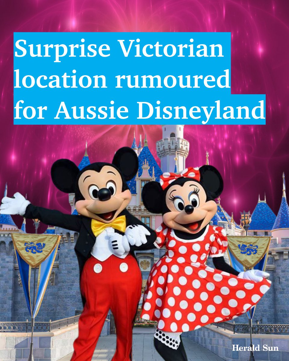 Disney could be eyeing off Victoria’s Werribee for a future theme park, following news the entertainment juggernaut has $60bn expansion and investment plans > bit.ly/4bD6nS9