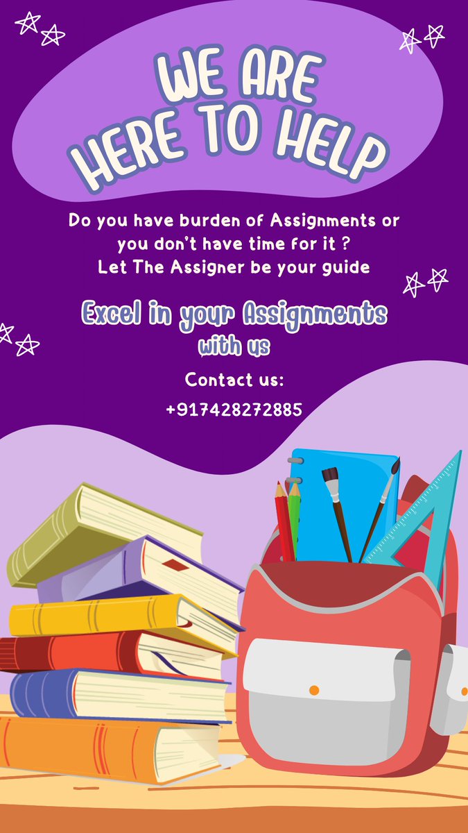 Don't let your to-do list overwhelm you. The Assigner can help you find the help you need to complete your projects and assignments on time. #TheAssigner #HelpingHands #Productivity #AssignmentHelp
#GetItDone
#Experts
#Help
#HelpingHands
#Productivity
#AssignmentHelp