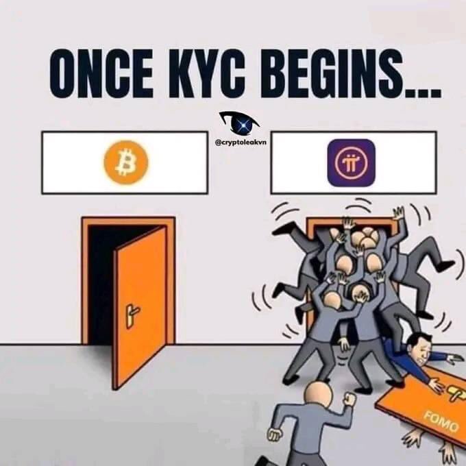 There is a humorous comparison between KYC in Pi network and KYC in Bitcoin 🤪😁👍

Rồi Đồng tiền nào Tươg Lai Mạnh hơn phổ cập tuân thủ pháp luật định danh hơn !