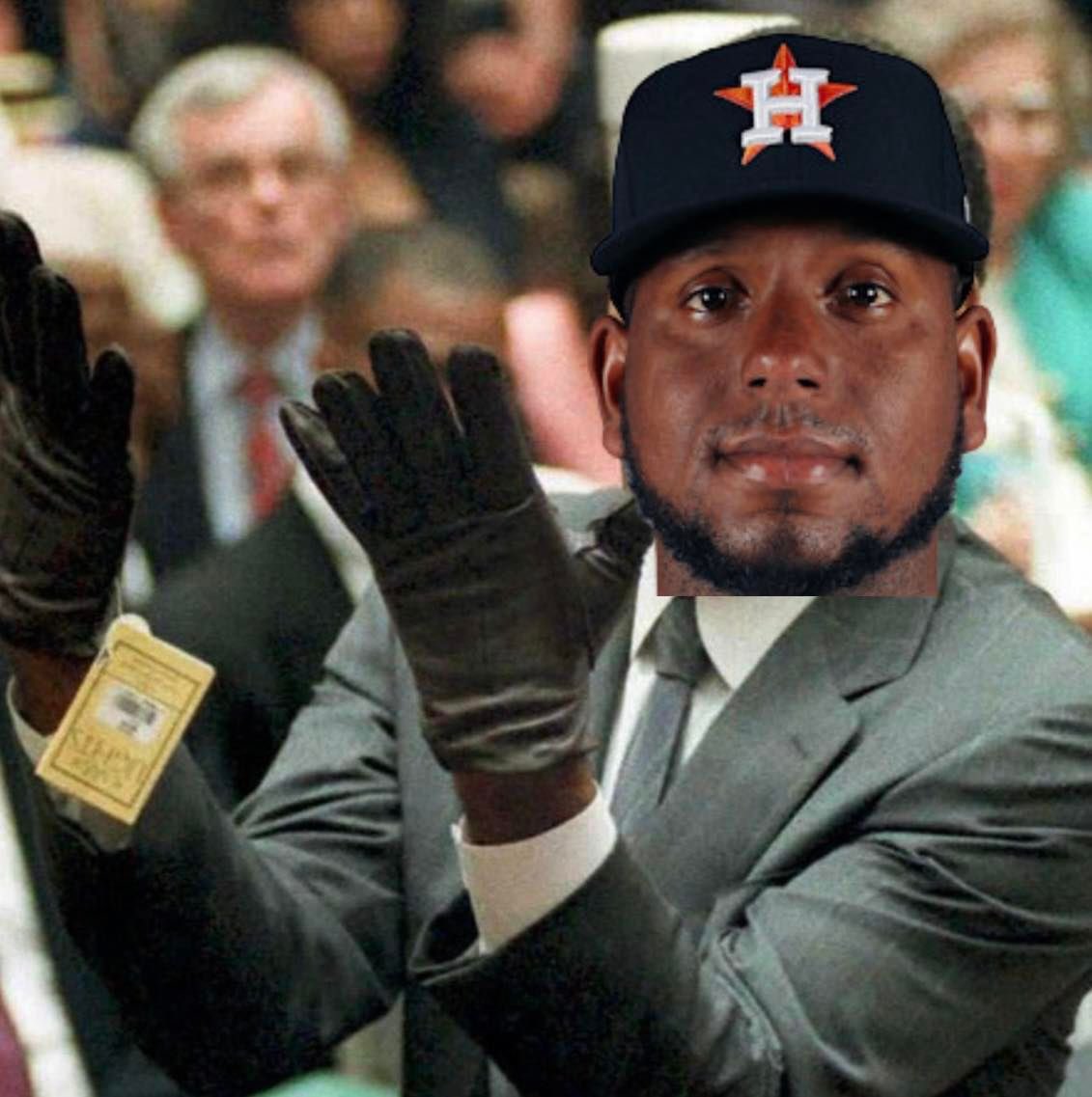 “If the glove don’t stick, you must acquit” 
-Ronel Blanco

#Houstonastros