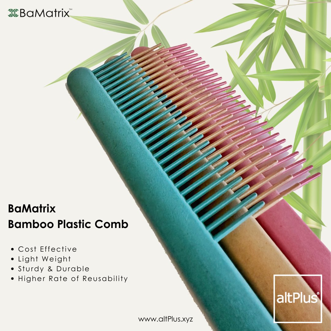 As one of the altPlus Bamboo Fiber Products for Hotels range, the Bamboo Plastic Comb has many advantages, are you curious? 😉 
👉 More Info: goo.su/JdiapI
#thinkbamboo #bamboocomb #altPlus