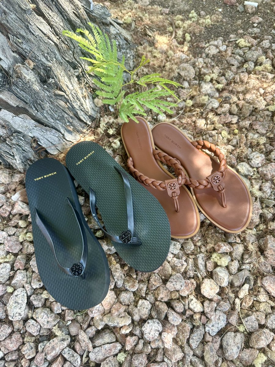 Tory Burch Sandals! Both locations open 7 days a week! #mesa #az #mesaaz #sandals #namebrandexchange #arizona #summer #designer #save #discount #thrift #fashion #local #sale #mcc #asu