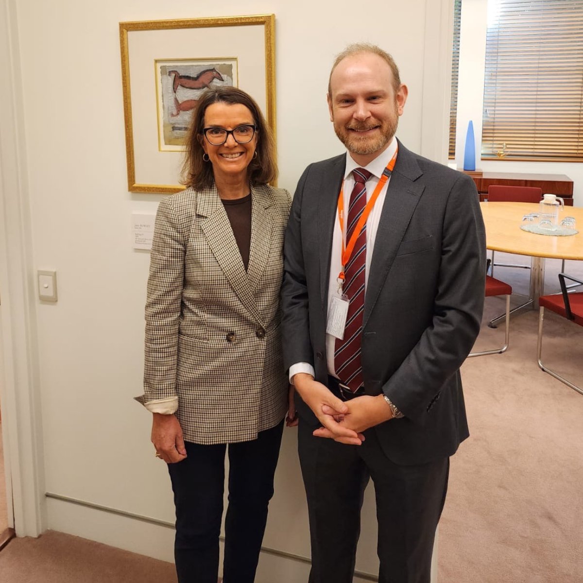 ageing_au's tweet photo. Great to see our CEO @Tom_Symondson meeting today with Shadow Minister for Health and Aged Care, Senator the Hon @Anne_Ruston, to discuss all things aged care and funding.

#AgedCare #ACCPA #Budget2024 #auspol https://t.co/OjlNZLMjuP