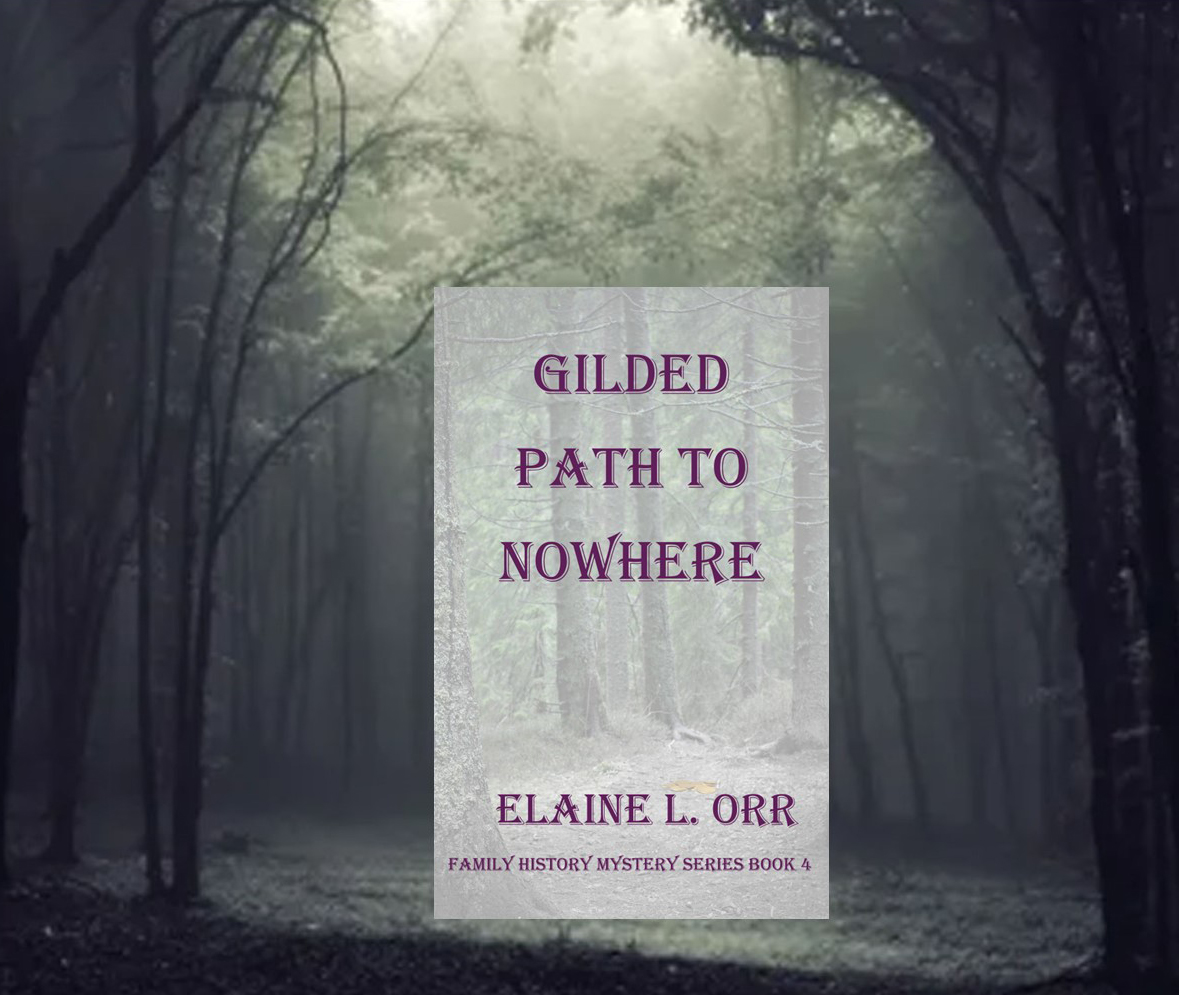 Gilded Path to Nowhere. “Comes with a family ghost…who adds a fun dimension to the story' #paranormal #cozymystery amzn.to/3zj86uc apple.co/3Jc5cMz Nook bit.ly/3beDlyF Kobo bit.ly/3cS6AYk Goog bit.ly/3vLTZw