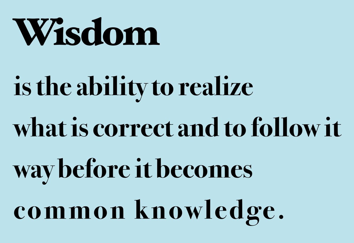 Wisdom is the ability to realize what is correct and to follow it way before it becomes common knowledge. $Chie #cryptocurrency #antimemecoin #intellect #value #wisdom