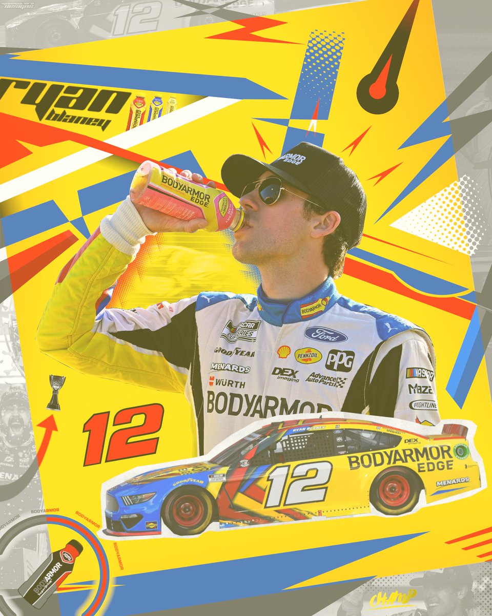 Wanted to try a different style today, so why not give the G.O.A.T Driver a New Graphic?

#NASCAR | @ryanblaney / @teamblaney | #GraphicDesign