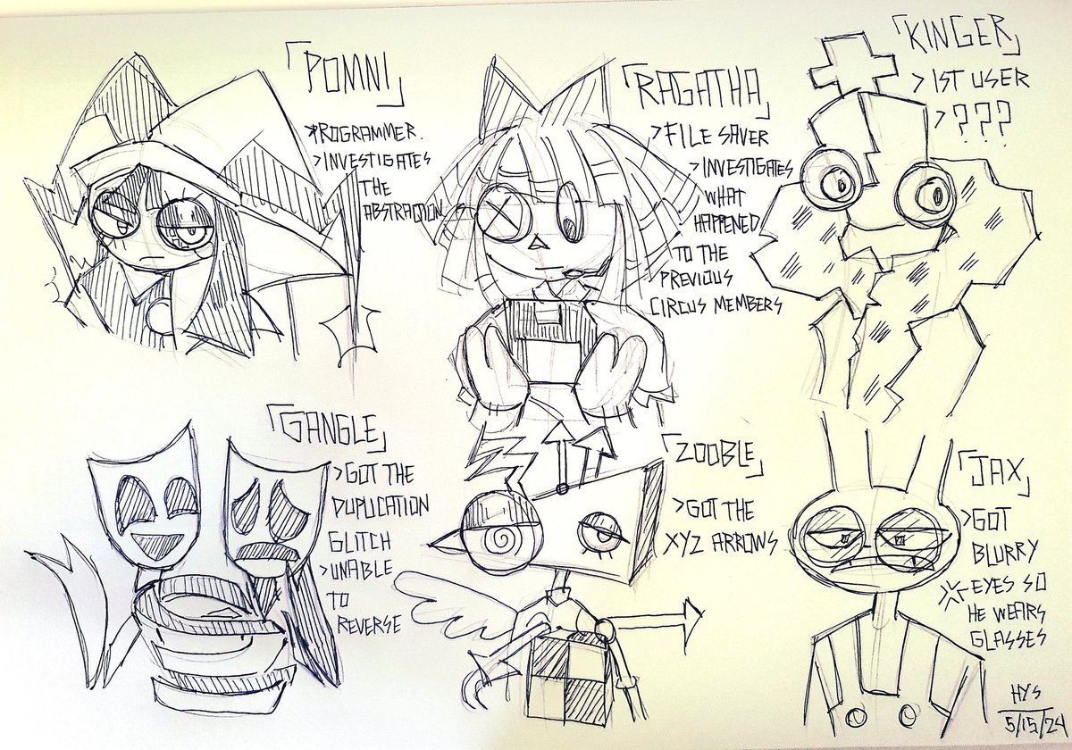 characters concept for programmer! Pomni au. the name of overall au is unnamed yet
#tadcau #tadcpomni #tadcragatha #tadckinger #tadcgangle #tadczooble #tadcjax