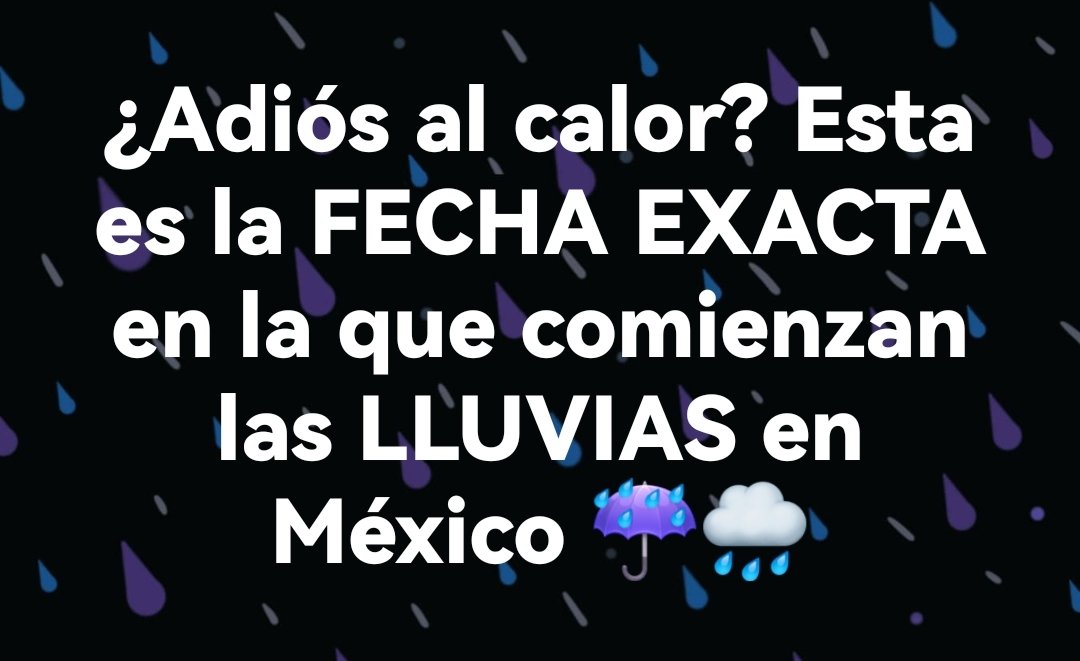El día de hoy la @conagua_mx anuncia oficialmente el inicio del temporal de lluvias de este año en México 🇲🇽 #TemporadaDeLluviasYCiclonesTropicales2024 @BegoGM6 @Moonlight_Blue4 @gabyalechavez @1XP8M3ARN7 @Saritazavala4 @IreriGM