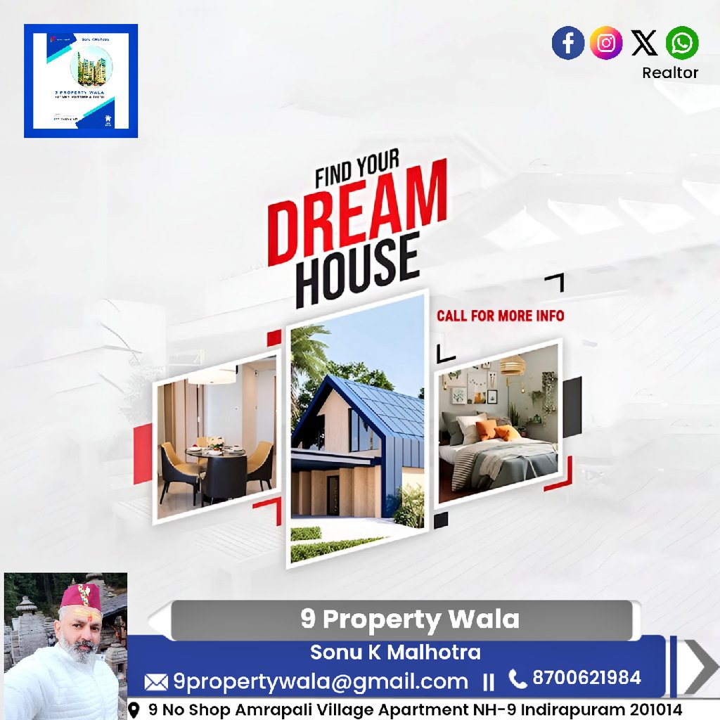 Find your dream house! 😴🏡 🤙 9311632755 #9propertywala #sonukmalhotra #2bhk #3bhk #flat #penthouse #shop #office #Indirapuram #home #realestate #realtor #realestateagent #property #investment #househunting #interiordesigner