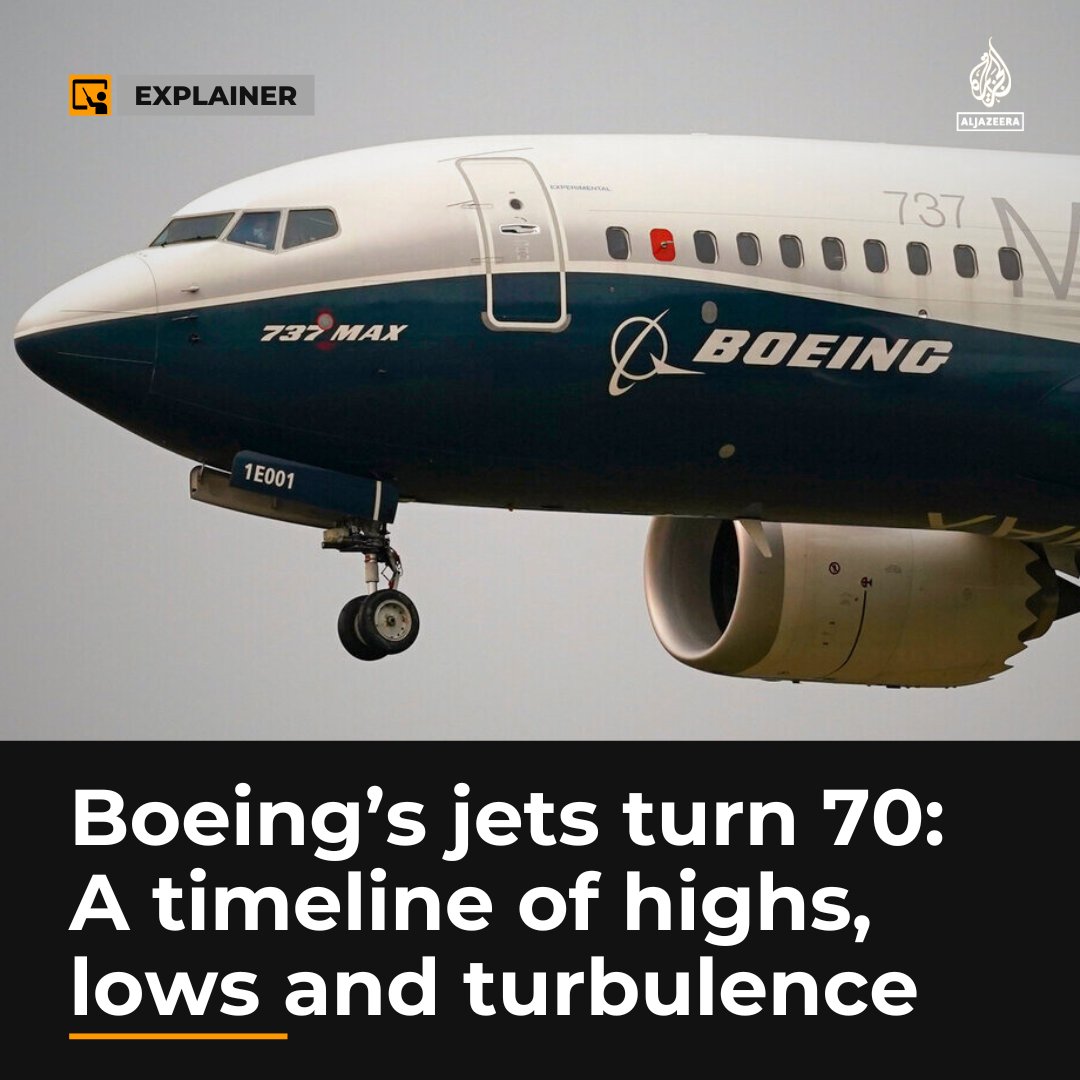 Boeing, founded in 1916, has experienced good times and bad during its more than 100 years in the air aje.io/otlqef