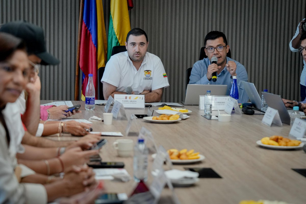 Gobernadora @elviamilenasd participó junto a otros mandatarios en la sesión 16 del Ocad Caribe, que tuvo como sede la Gobernación de Bolívar, en Cartagena