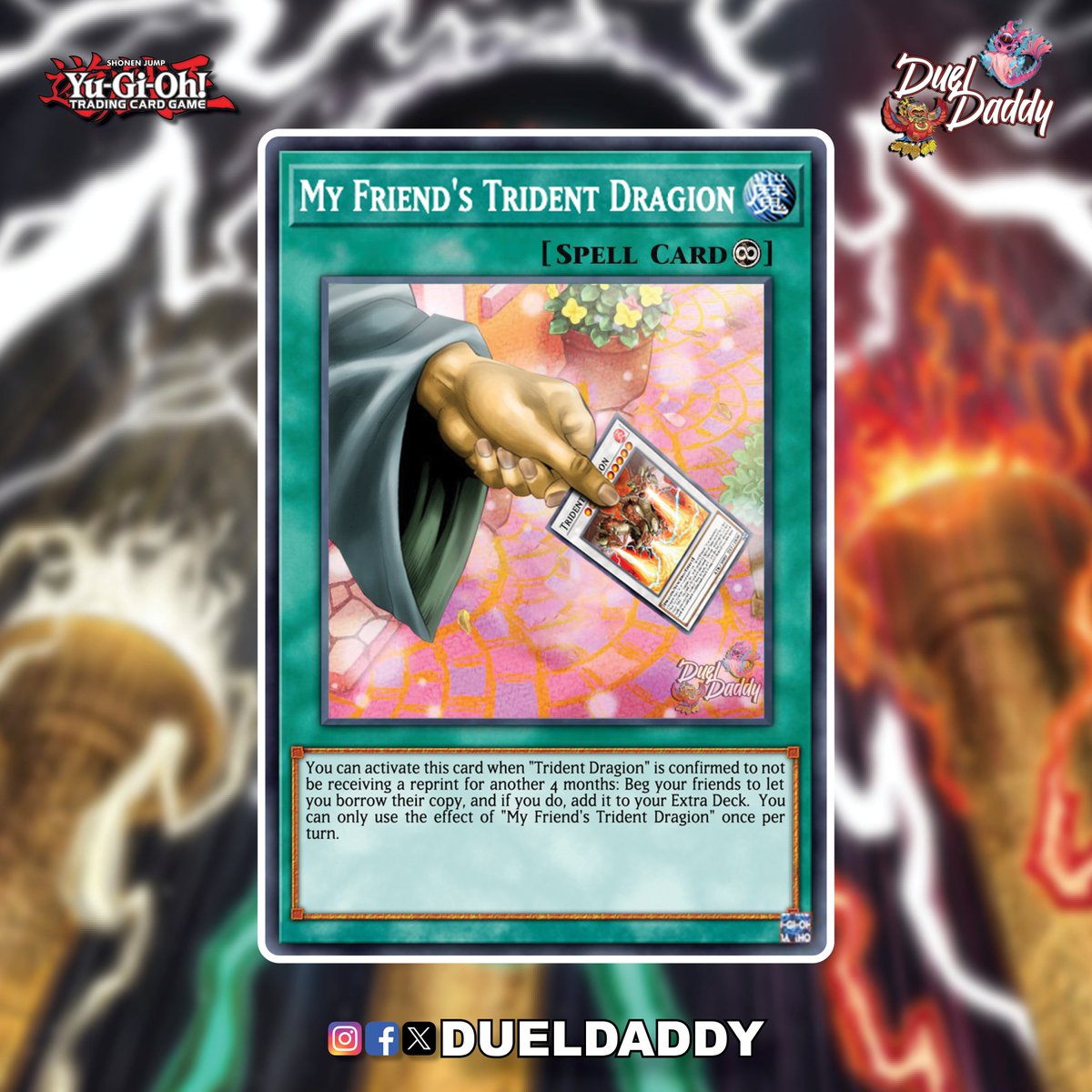 ~*CALL YOUR BFF*~ 
Tenpai players have been abandoned for 4 more months, so it looks like they have to rely on their BFF to help them complete their Deck for an upcoming YCS or WCS! 

Synchro Summon this 15 year old card and overwhelm your opponent with the power of friendship!