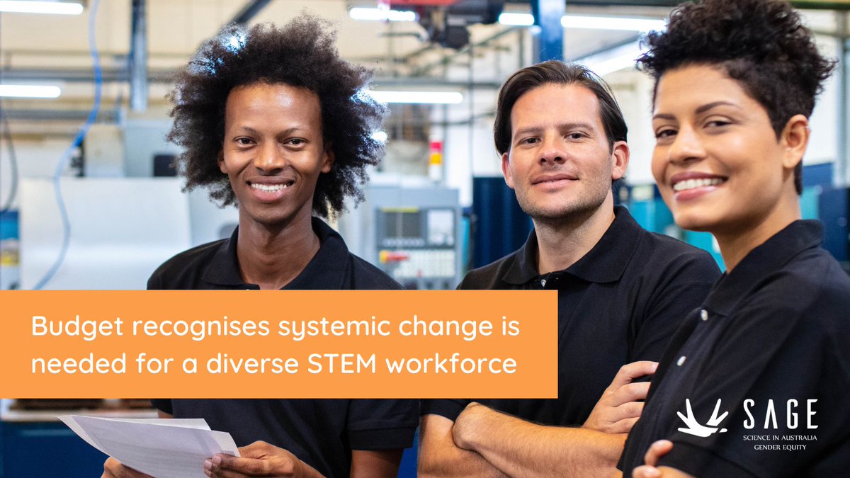 We’re excited to see #Budget2024 supporting systemic change towards workplace equity! Including: 🧪 $38.2m (over 8 yrs) for a thriving, skilled & diverse STEM workforce 👩‍🚀 $55.6m (over 4 yrs) to advance women in male-dominated industries More highlights: sciencegenderequity.org.au/news/budget-re…