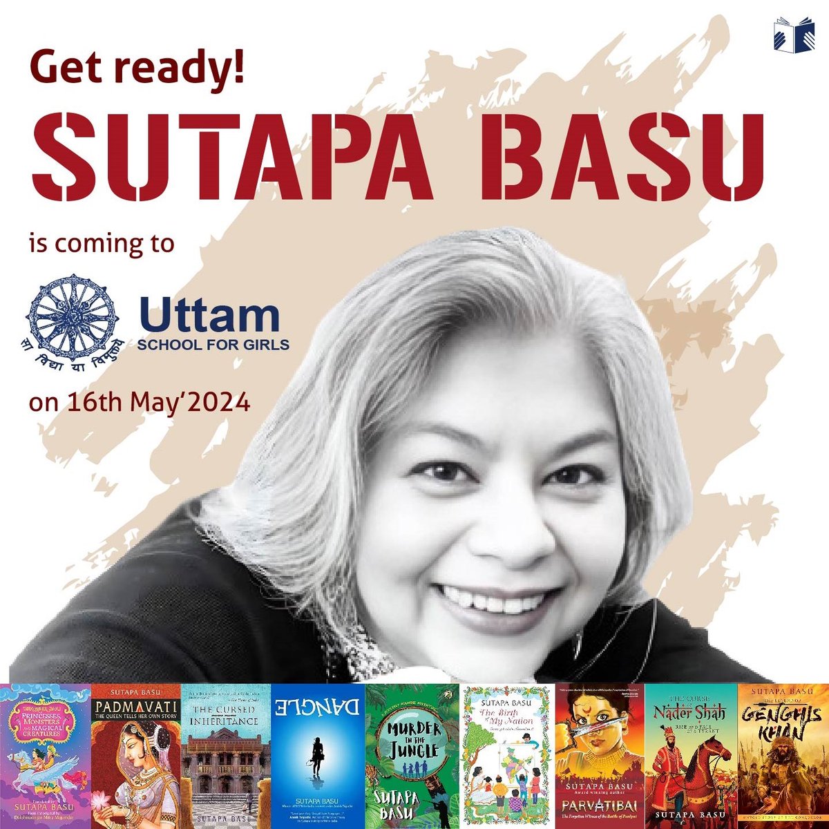 We are excited to welcome award winning author @sutapa57 to @uttamschoolforgirlsofficial on 16th of May for an interactive session with students. 

@libration @niyogibooks @iamreadomania 

#shoutout #author #books #libration #read #ReadingRevolution