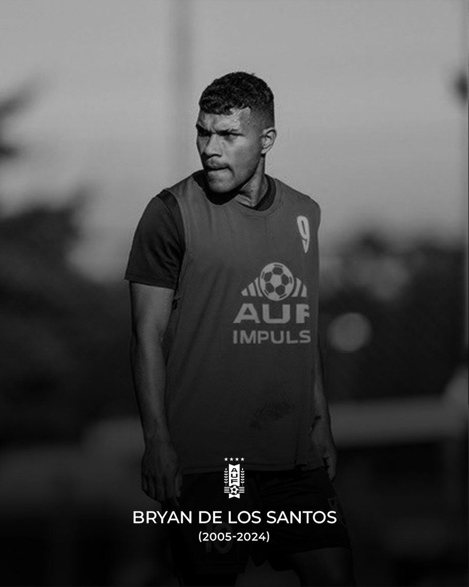 Lamentamos con profundo dolor el fallecimiento de Bryan De Los Santos, jugador de la Sub-19 de Cerrito. Nuestras condolencias a sus familiares, amigos y allegados. QEPD