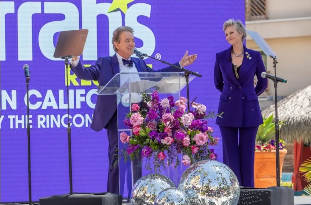 “I asked #JaneLynch what she would be doing if not a talented comedic actress & she said, ‘Probably what you’re doing,’” he joked. “It’s always fun w/Jane, whether taking away her position as mayor or doing a scene. She’s a great, lovely, sweet & talented person.' @janemarielynch