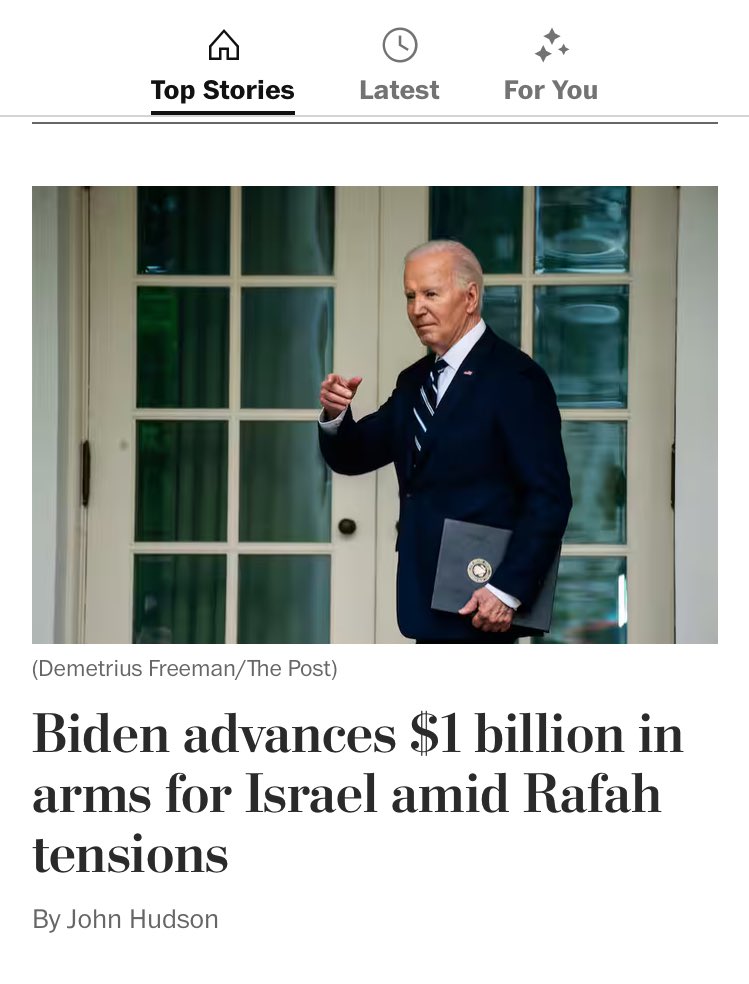 Is the goal here to kill another 35,000 Palestinians or to hand the presidential race to an election-denying, climate-killing, document-stealing, immigrant-caging, Muslim-banning, racist, rapist psychopath? How is this ok? What the fuck?