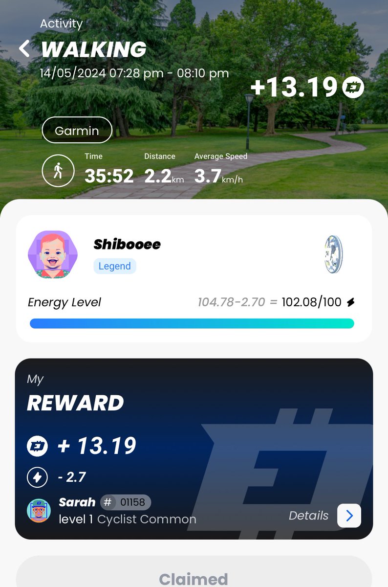 Busy day at the office today, ended my aura streak but at least I got a fitbag. I tried my best with 3 @DEFITofficial activities but it wasn’t enough. DEFIT rewards $20.30