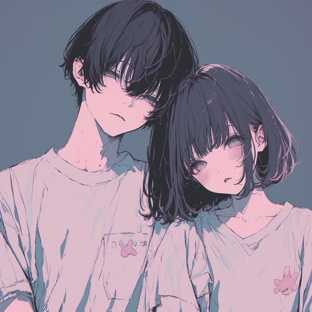 つめあわせ #フリーアイコン #ペア画 ※ご使用される方はフォロー等して