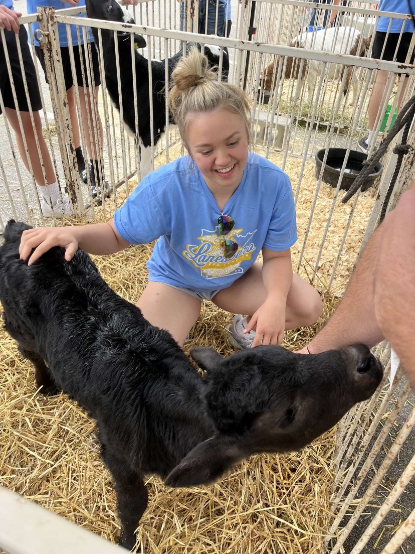 Was so excited to bring one of our orphaned calves to our Ag Day last week! Love that Lanesboro Public Schools does this! Huge shoutout to our Ag teacher & FFA Advisor @klruen!