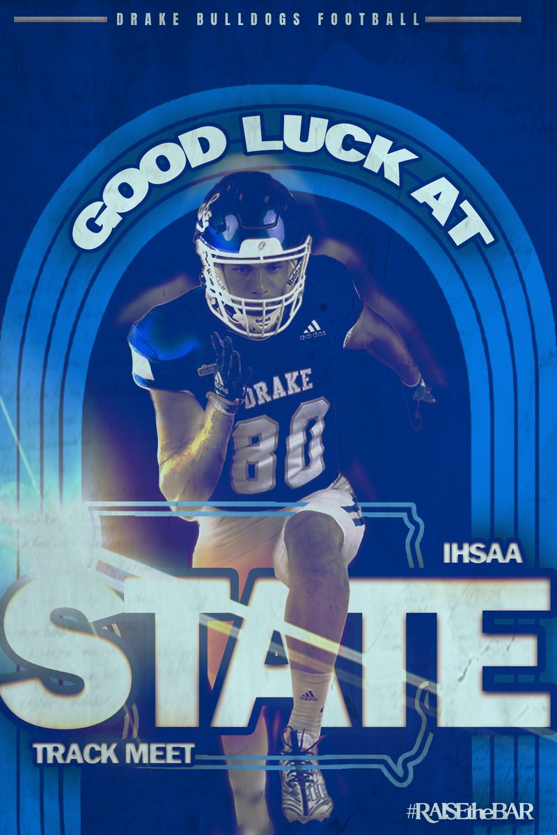 Good Luck to all of the participants at the IHSAA State Track Meet hosted right here in Drake Stadium on the Blue Oval! #RAISEtheBAR