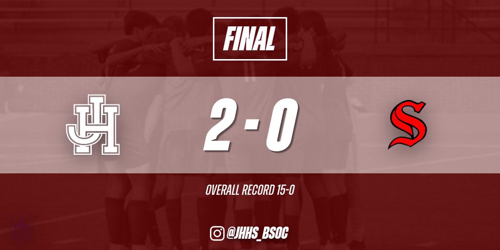 Judges improve to 15-0…by beating Sherando 2-0 on a rainy night. J. Fitzsimmons led the way with 2g, I. Carter & S. Moore each had 1a. O. Turnbull had 6 saves. @WinStarSports1 @HandleyJudges