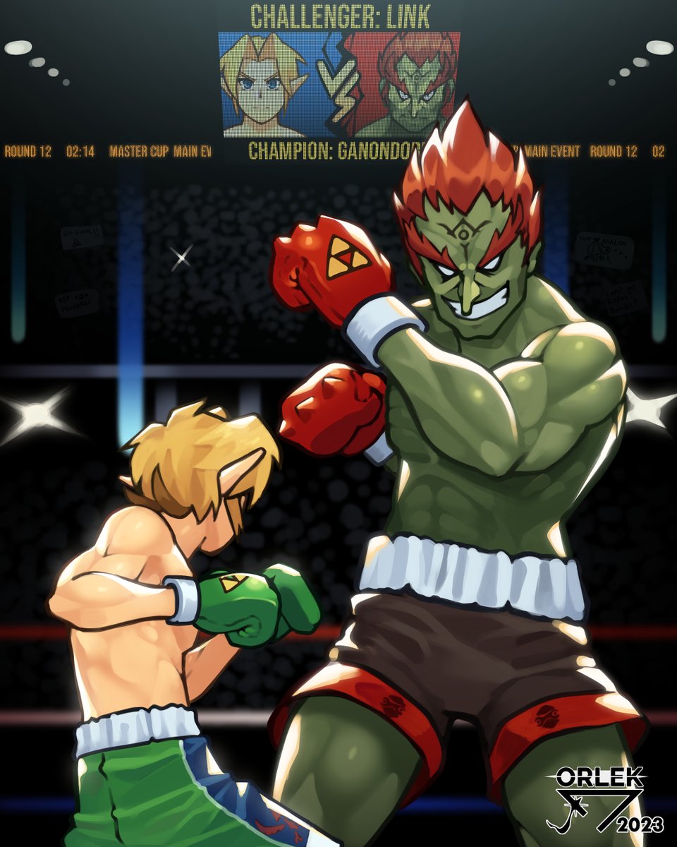 The legend of Zelda x Punch Out!! Link VS Ganondorf.