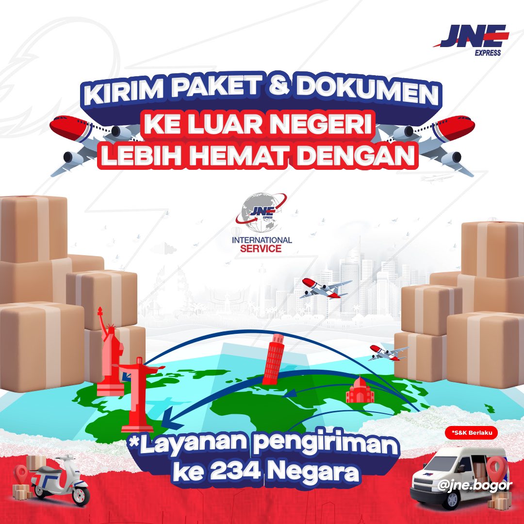 JNE_BOGOR's tweet photo. Hallooo #temanjne !!😉
Siapa nih yang lagi ldr-an atau keluarga yang lagi di luar negeri??

Mau kirim barang buat terkasih tapi gamau ribet, hmm gimana ya?🤔

Eittss, gak usah bingung joonn..
Solusinya tinggal JNE-in aja! https://t.co/zF0Hd42Saz
