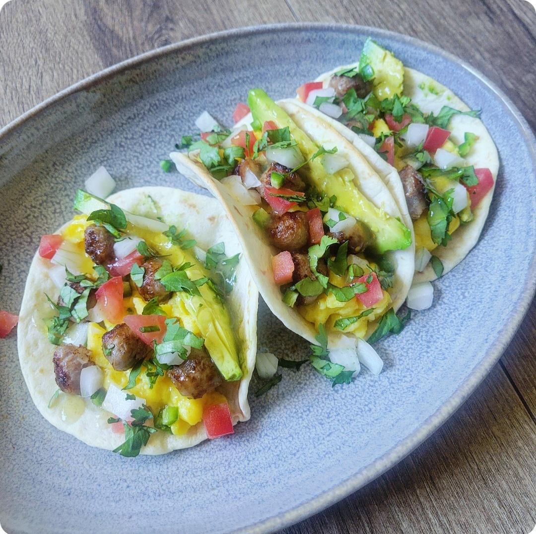 Breakfast tacos with soft scrambled eggs. diningandcooking.com/1390672/breakf… #PutAnEggOnIt