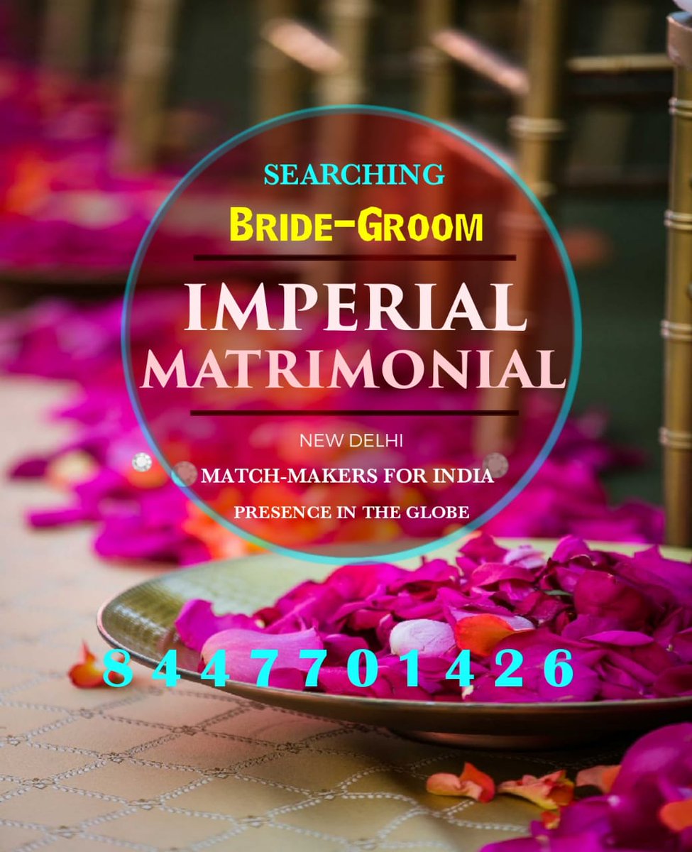 India's most trusted Hindu Matrimony to find beautiful brides and grooms for top business houses and professional families worldwide. Imperial Matrimonial New Delhi imperialmatrimonial.com Mobile: 8447701426 #marriage #shaadi #premium #wedding #marriagebureau #tranding #viral
