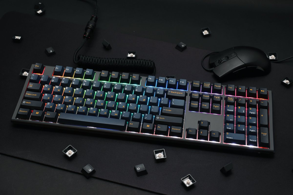 duckyglobal's tweet photo. Introducing upgraded versions of its One 3 Pro. Ducky One 3 Pro Nazca Line delivers inputs with an 8,000 Hz polling rate for optimal performance. Faster polling rates mean that keystrokes are detected more quickly, resulting in less lag and fewer missed keystrokes. 

#8K #MX2A https://t.co/6p8MLY52oH