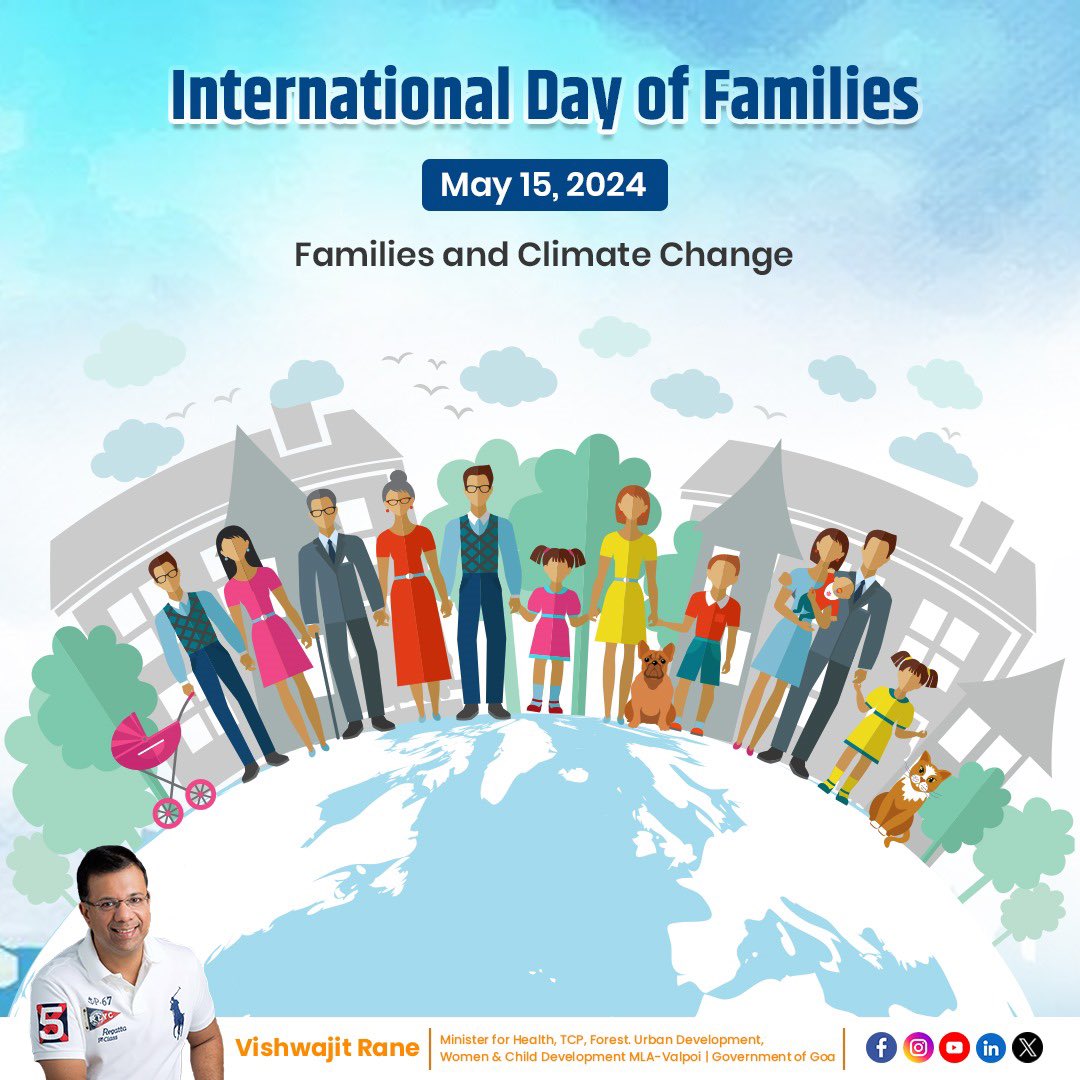 Today, #InternationalDayofFamilies, we celebrate the strength, love, and unity that families bring to our lives. Let's honor and support families worldwide for the crucial role they play in building resilient and inclusive communities. #FamilyDay