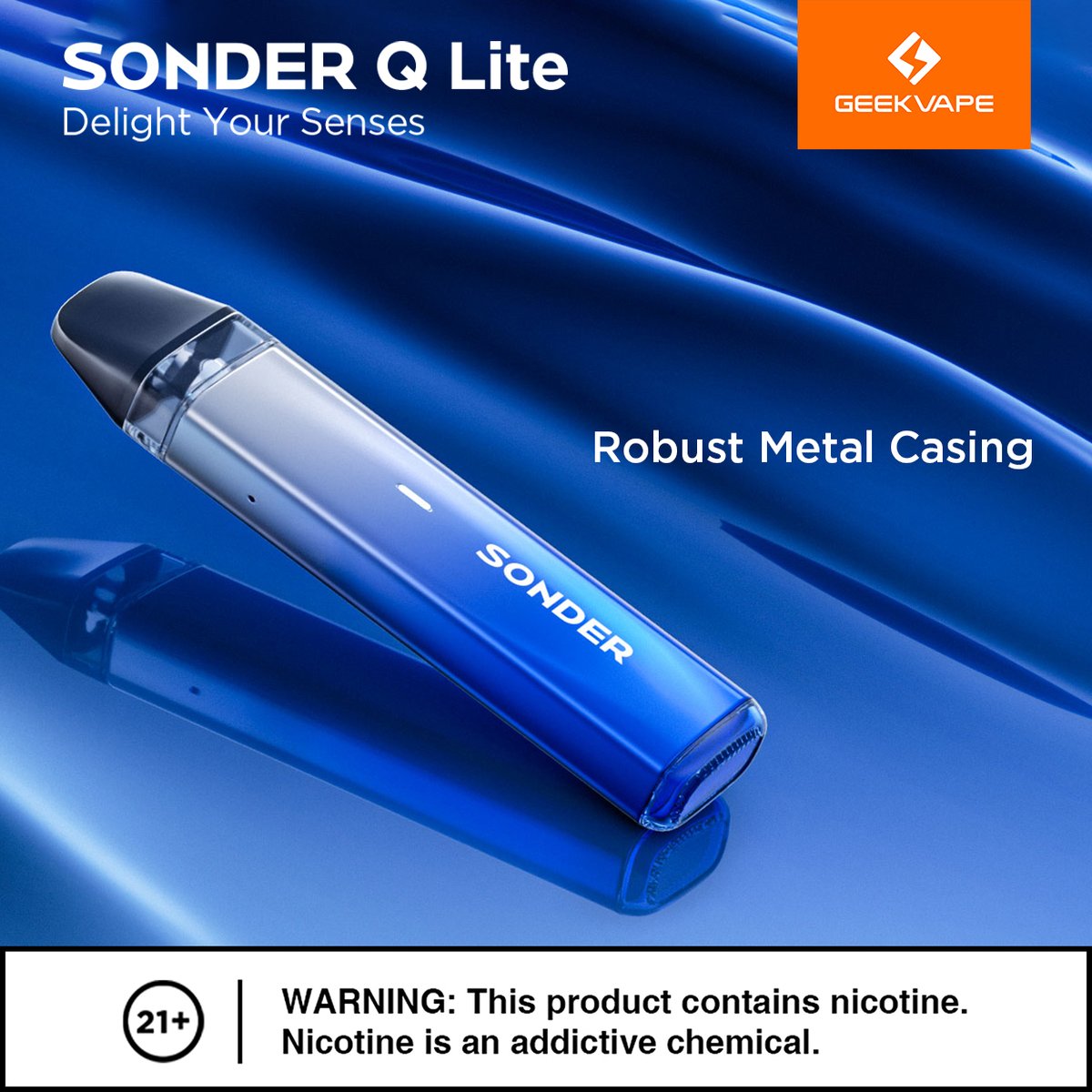 💦Unveiling the Sonder Q Lite! Simple yet refined, its robust metal casing offers unmatched durability and a sleek, comfortable grip. Ready for a smooth, buttonless draw? #SonderQLite #geekvape #ExplosiveLaunch #ecigarette #stopsmokingstartvaping #dampfer #germanvapers