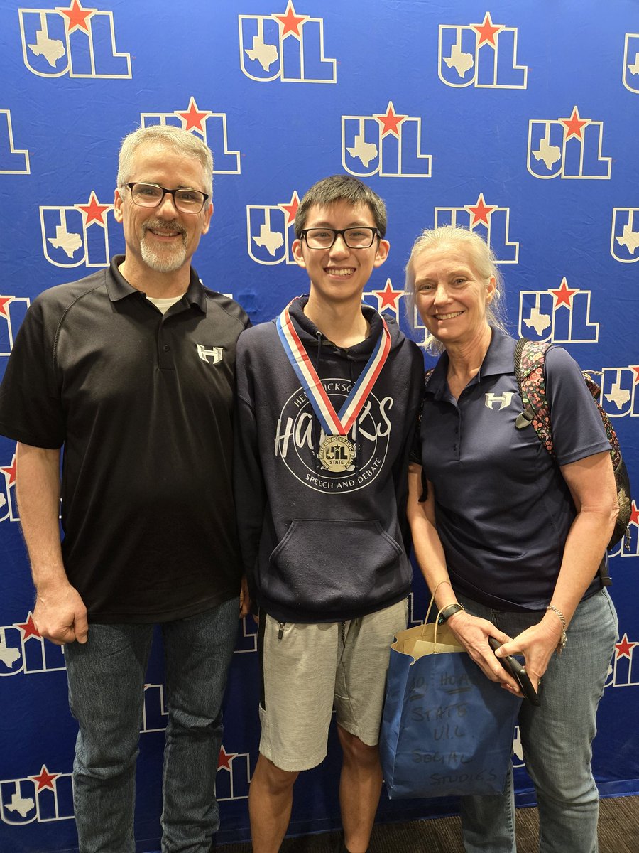 Both Waleed and Maya advance to day 2 of UIL State - top 6! Ready for finals tomorrow! 

Also, shout out to team member Hoan Nguyen, who brought home a silver medal today in Social Studies!