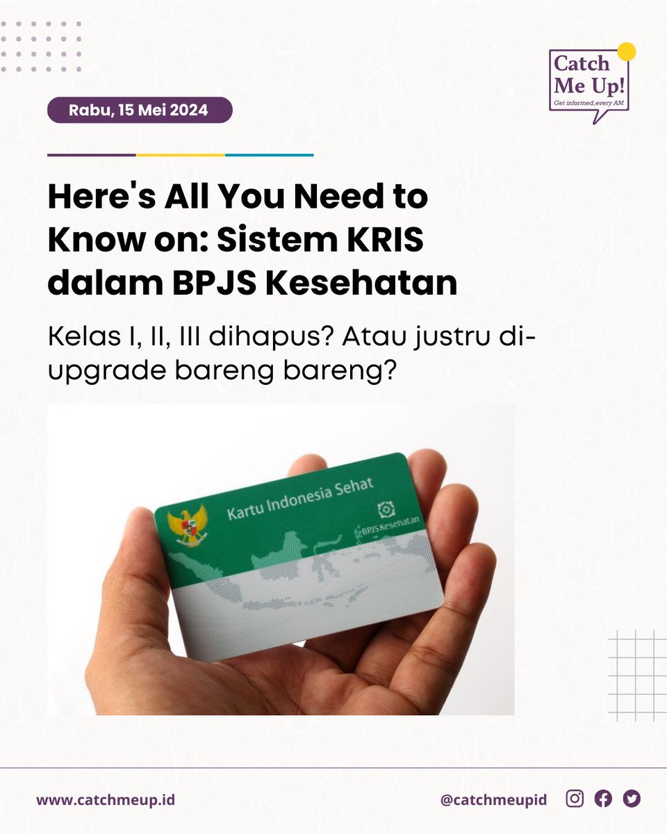 Yang masih clueless soal sistem barunya BPJS Kesehatan nih, baca di sini deh. Jadi, so far oke nggak nih si KRIS?