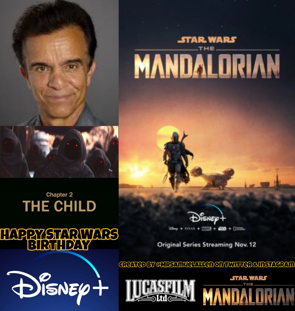 Happy Birthday to #JosephSGriffo, he played a jawa in the 2nd chapter ''The Child'' in the 1st season of the tv series #TheMandalorian. May he have a good one.