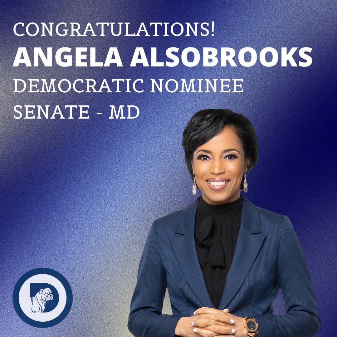 GUCollegeDems's tweet photo. So happy to announce that another one of our canvassing trips paid off! Congratulations to @AlsobrooksForMD who we knocked doors for on April 27th.
#collegedems #electdems #maryland #georgetown #senaterace https://t.co/BFvHrPi95w
