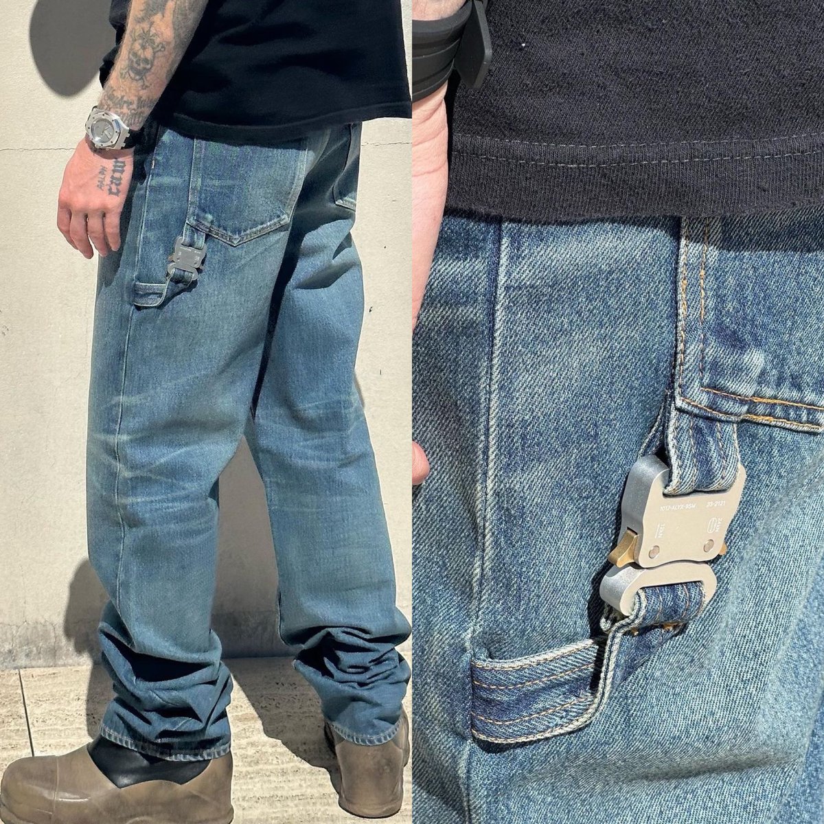 HypeNeverDies's tweet image. New ALYX Denim Jeans Made In Japan First Look 👀