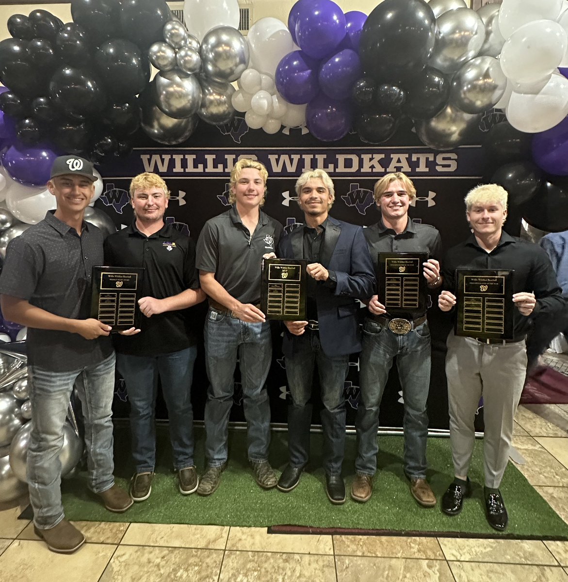 WildKat Baseball (@wildkatbsb) on Twitter photo Congratulations to our Team Award Recipients!
Co MVP:
<a href="/austingaskins9/">Austin Gaskins</a> <a href="/JadenMenjivar/">Jaden Menjivar</a>
Offensive Player of the Year: <a href="/masonhdutton/">Mason Dutton</a>
Defensive Player of the Year: <a href="/SethSloan2024/">Seth Sloan</a>
Heart Award:
<a href="/ZadinCannon/">Zadin Cannon⚾️-Class of 2025</a> <a href="/JohnnyHudson_/">Johnny Hudson</a> Congratulations to our Team Award Recipients!
Co MVP:
<a href="/austingaskins9/">Austin Gaskins</a> <a href="/JadenMenjivar/">Jaden Menjivar</a>
Offensive Player of the Year: <a href="/masonhdutton/">Mason Dutton</a>
Defensive Player of the Year: <a href="/SethSloan2024/">Seth Sloan</a>
Heart Award:
<a href="/ZadinCannon/">Zadin Cannon⚾️-Class of 2025</a> <a href="/JohnnyHudson_/">Johnny Hudson</a>