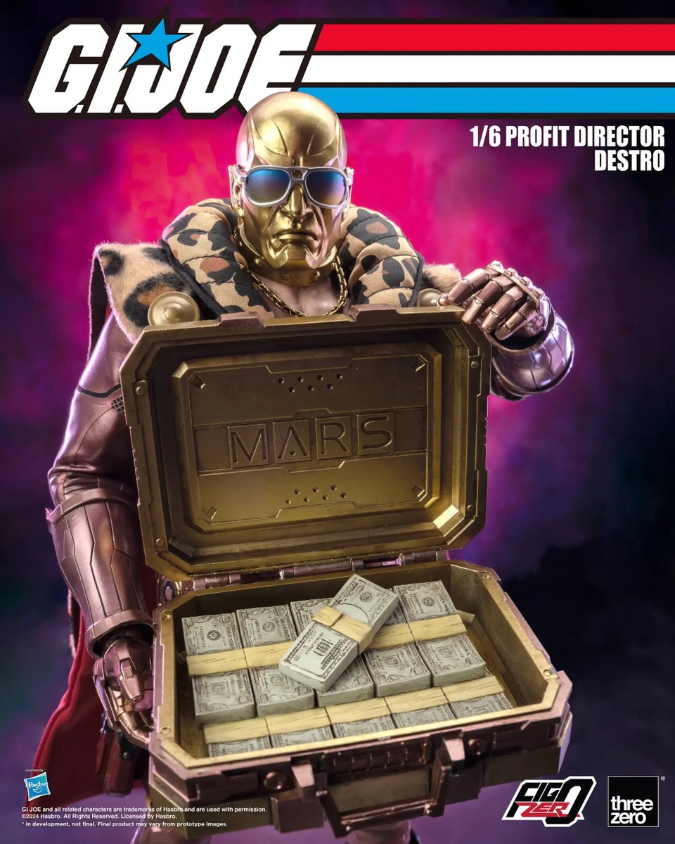 ThreeZero G.I. Joe 1/6 Scale Profit Director Destro.