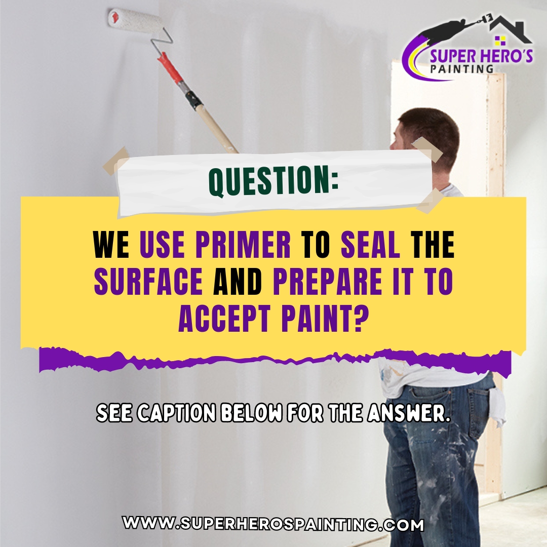 FACT! You must use Primer when the surface hasn't ever been painted, when going from a dark color to a light color or when the surface is stained with nicotine and etc.

Get ready to test your guessing skills with Fact or Bluff!🤓 #ChangingColorsChangingLives #SuperherosPainting