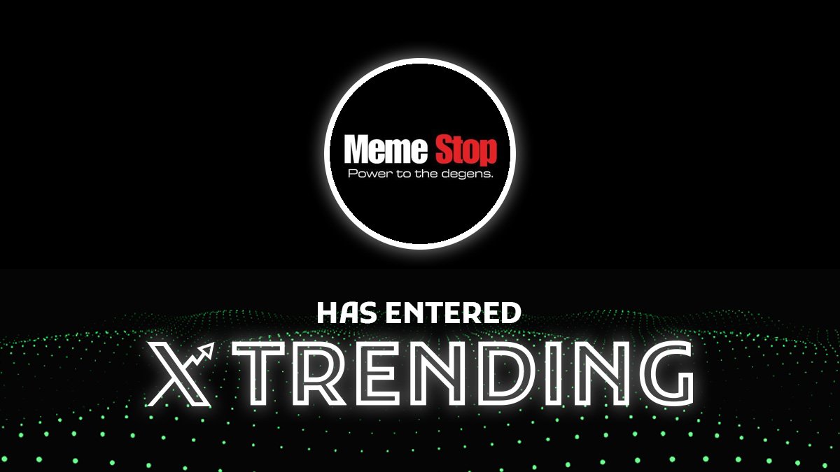 🌟Welcome @MemeStop_VIP to X Trending🌟

💬 Telegram: t.me/MemeStop_VIP
🌐 Website: memestop.vip
📈 Chart: dextools.io/app/en/ether/p…

#MemeStop #MemeStop #MemeStop
